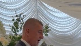 Proslov Andreje Babiše na svatbě Jaroslava Faltýnka (17.6.2023)