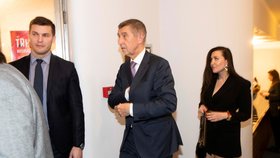 Andrej Babiš na premiéře filmu Kvítek Mandragory