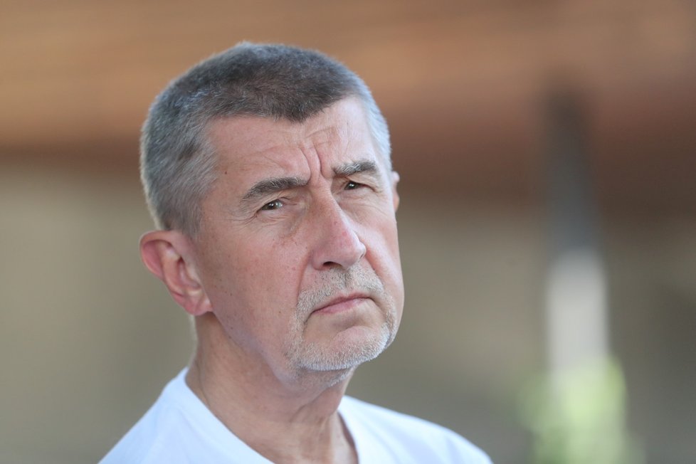 Andrej Babiš po schůzce s Janem Hamáčkem 16. června 2018.