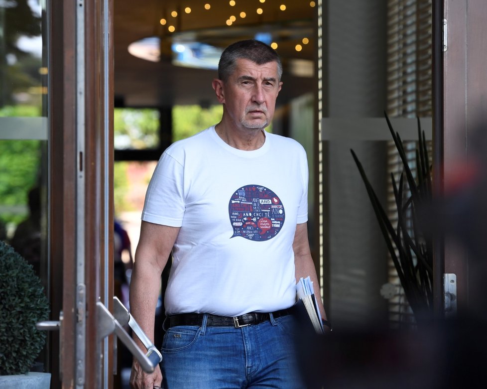 Andrej Babiš po schůzce s Janem Hamáčkem 16. června 2018