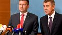 Jan Hamáček a Andrej Babiš Jan Hamáček a Andrej Babiš
