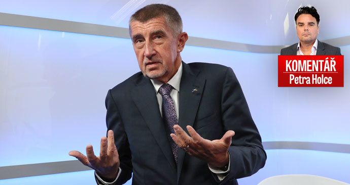 Premiér Andrej Babiš (ANO) v komentáři Petra Holce