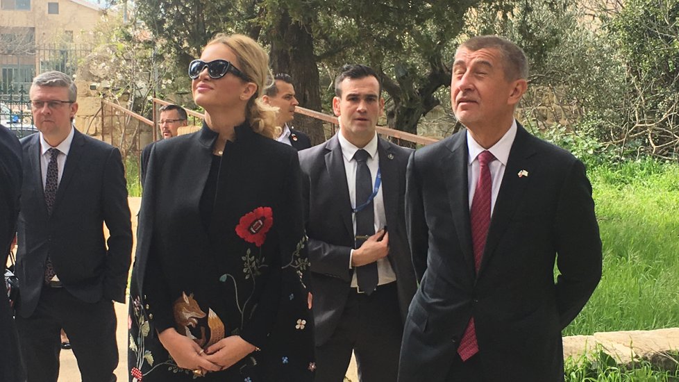 Andrej Babiš navštívil v Izraeli rozhlednu Ester. (únor 2019)