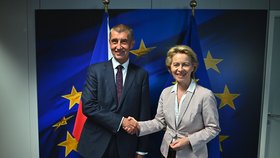 Premiér Babiš v Bruselu s Ursulou von der Leyenovou