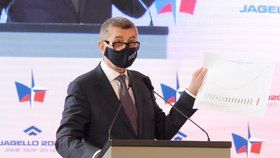Vláda nebude navzdory krizi způsobené pandemií covidu-19 šetřit na bezpečnosti a armádě, řekl na bezpečnostní konferenci premiér a šéf ANO Andrej Babiš. (25. 6. 2020)