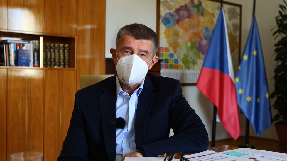 Premiér Andrej Babiš (ANO) promluvil k občanům v pravidelném informačním videu. (25.10.2020)