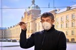 Premiér Andrej Babiš (ANO) na tiskové konferenci po mimořádném jednání vlády (14.2.2021)