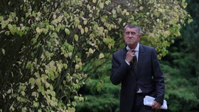 Andrej Babiš (ANO) po první povolební schůzce s prezidentem Milošem Zemanem.