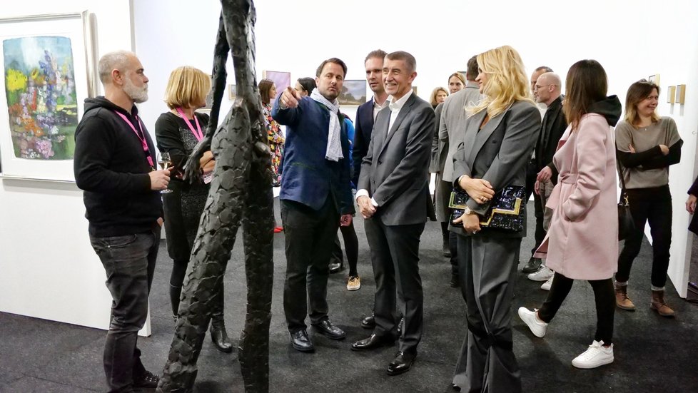 Luxembourg Art Week: Mezi hosty kulturní akce byl i český premiér Andrej Babiš (ANO) s manželkou Monikou