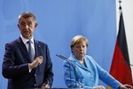 Andrej Babiš na první oficiální návštěvě Německa jednal s kancléřkou Angelou Merkelovou (5. 9.)