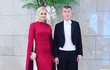Premiér Andrej Babiš s manželkou Monikou na ceremoniálu k uvedení císaře Naruhita na trůn (22.10.2019)