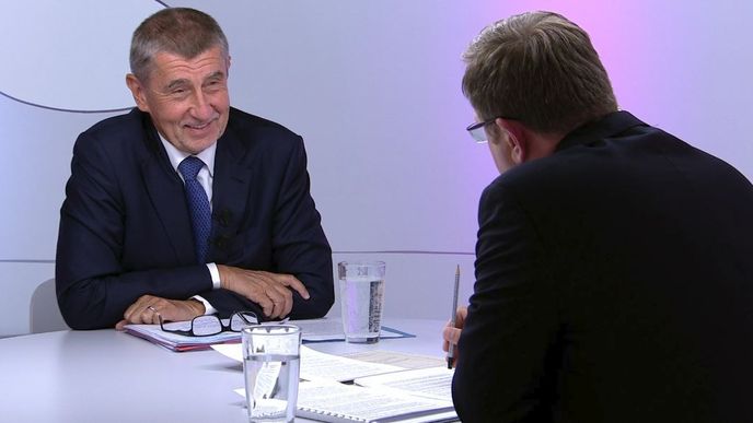 Andrej Babiš v Otázkách Václava Moravce