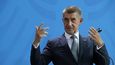 Andrej Babiš na tiskové konferenci po jednání s německou kancléřkou Angelou Merkelovou vysvětloval svůj pohled na migraci v Evropě ( 5. 9. 2018)