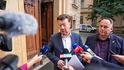 Šéf SPD Tomio Okamura po jednání s premiérem Andrejem Babišem (ANO) (7.9.2026) Šéf SPD Tomio Okamura po jednání s premiérem Andrejem Babišem (ANO) (7.9.2026)