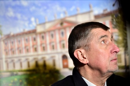 Andrej Babiš při svém „turné“ po pražských kulturních památkách 12. 3. 2018