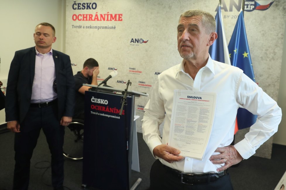 Premiér Andrej Babiš znovu při zahájení kampaně k volbám do Evropského parlamentu