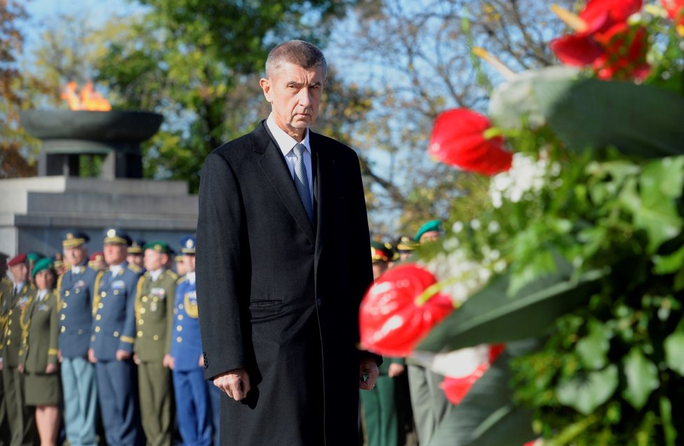 Pieta na Vítkově: Premiér Andrej Babiš (28. 10. 2019)