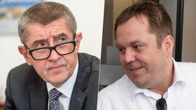 Andrej Babiš a novinář Marek Přibil