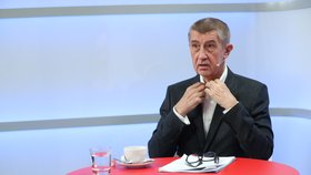 Premiér Andrej Babiš ve studiu Blesk Zpráv v pořadu Ptám se, pane premiére (3. 2. 2019)