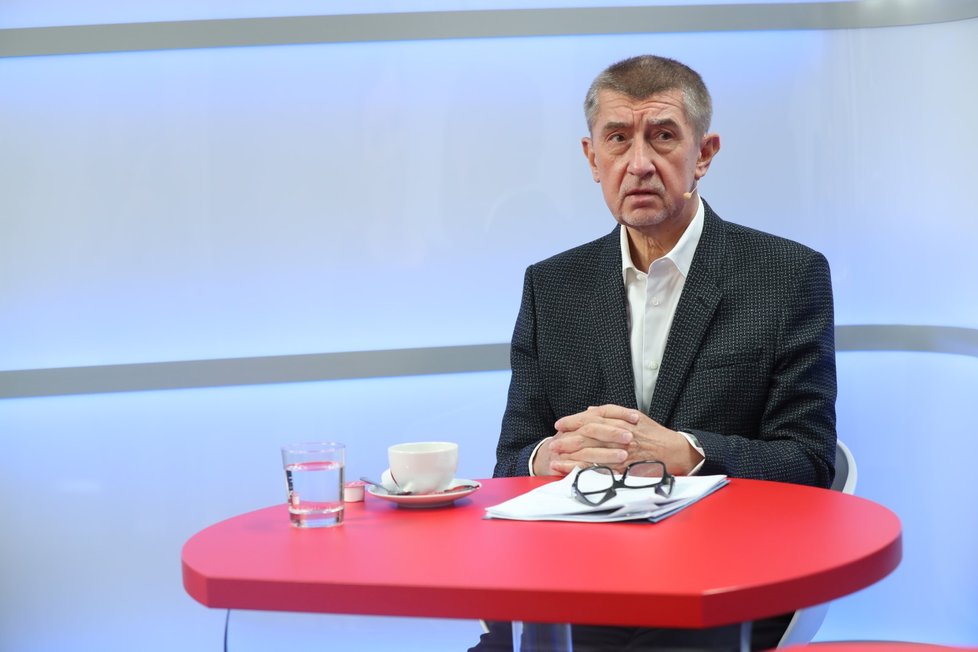 Premiér Andrej Babiš ve studiu Blesk Zpráv v pořadu Ptám se, pane premiére (3. 2. 2019)