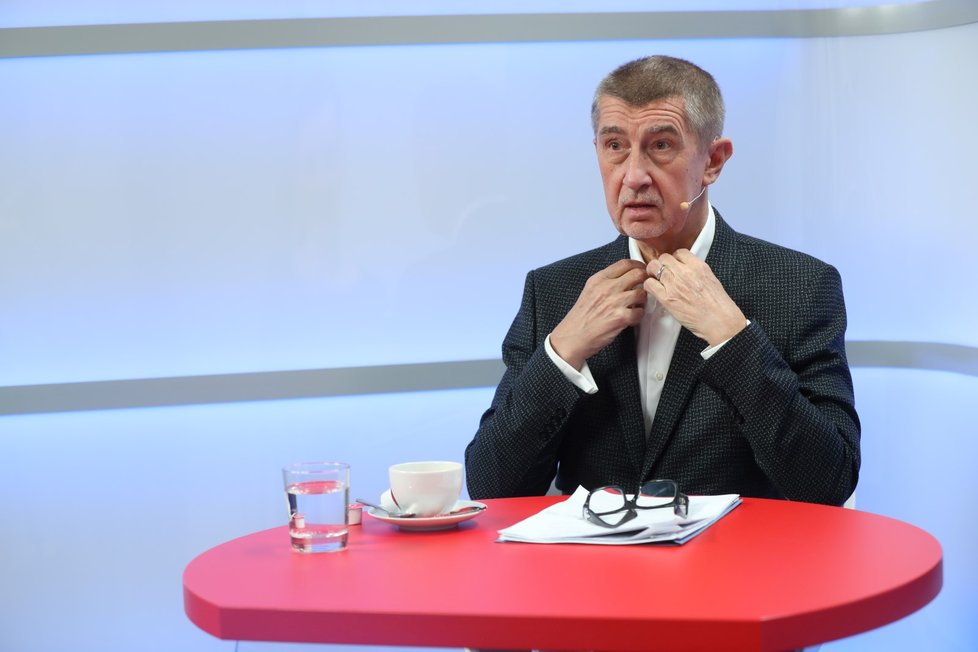 Premiér Andrej Babiš ve studiu Blesk Zpráv v pořadu Ptám se, pane premiére (3. 2. 2019)