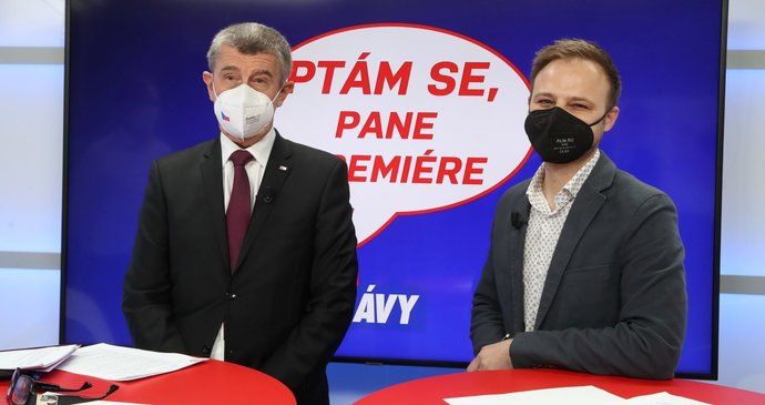 Premiér Andrej Babiš (ANO) v pořadu Ptám se, pane premiére (15. 4. 2021)