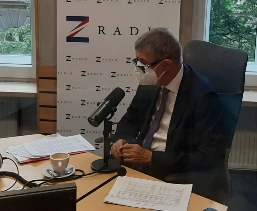 Premiér Andrej Babiš v rozhovoru pro Rádio Z
