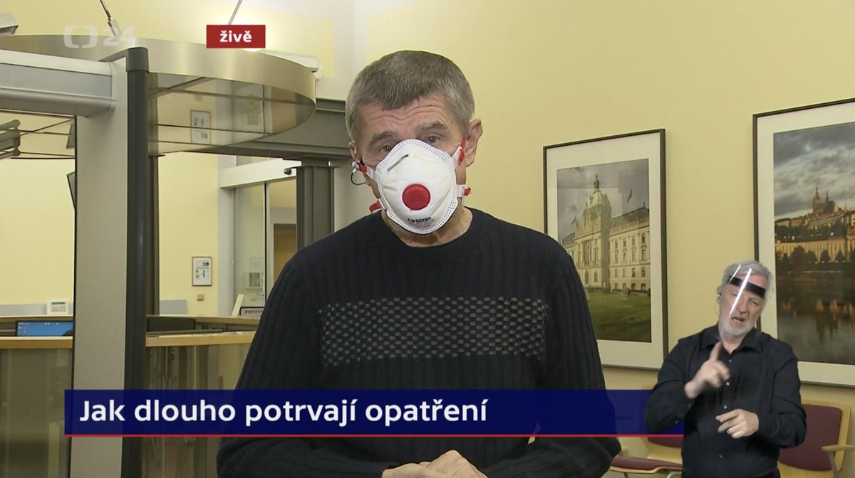 Premiér Andrej Babiš (ANO) v Událostech ČT