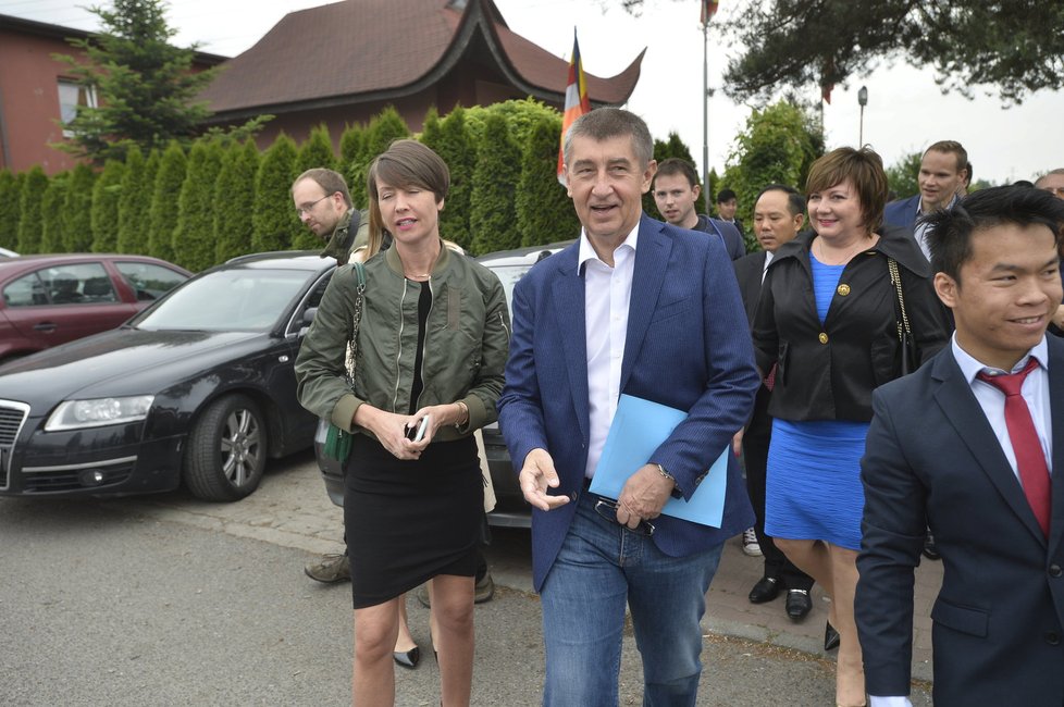 Vicepremiér Andrej Babiš v pražské tržnici SAPA