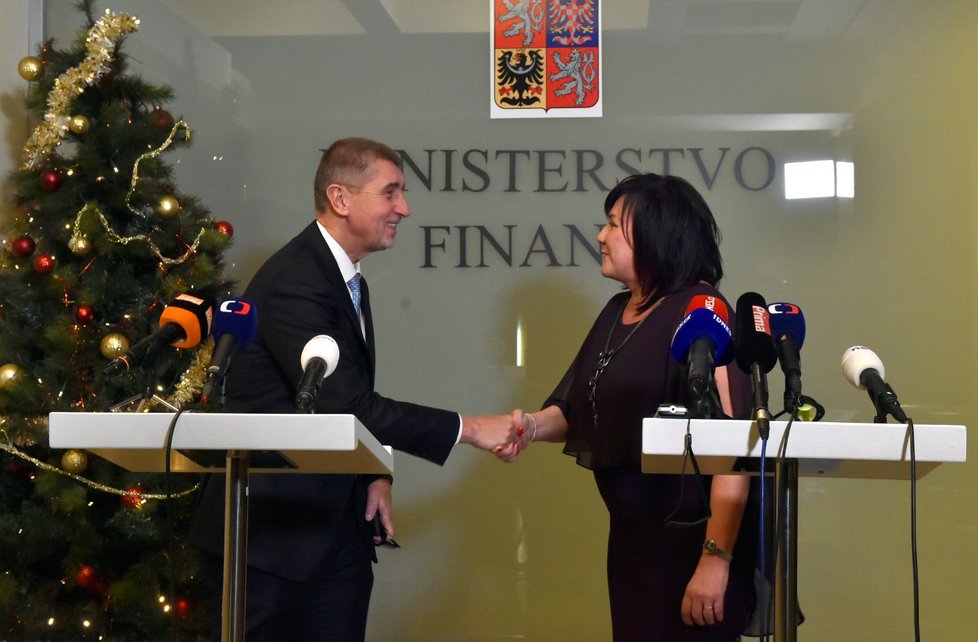 Premiér Andrej Babiš a ministryně financí Alena Schillerová