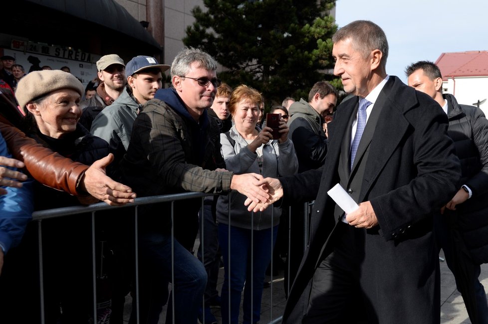 Andrej Babiš na Slovensku (30.10.2018)