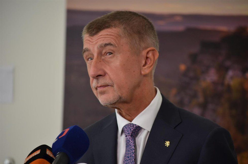 Premiér Andrej Babiš před odletem na Slovensko.