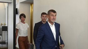 Andrej Babiš (ANO) při vstupu do Sněmovny