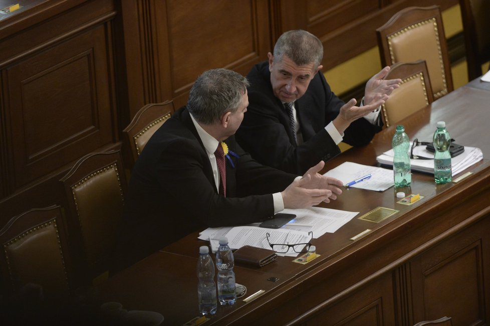 Vicepremiér Andrej Babiš (ANO) na schůzi Sněmovny o údajném zneužívání moci