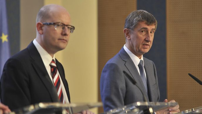 Bohuslav Sobotka a Andrej Babiš.