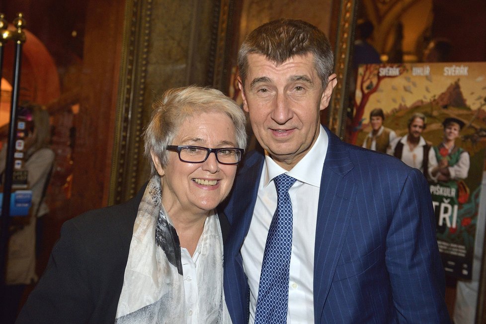 Andrej Babiš se svou učitelkou češtiny