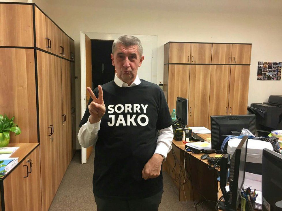 Andrej Babiš a jeho „dres“ sorry jako