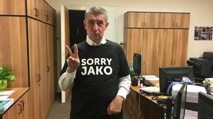 Andrej Babiš a jeho „dres“ sorry jako