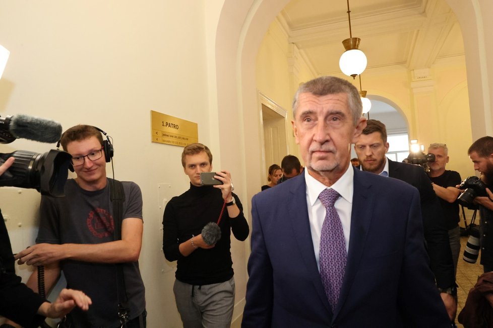 Třetí den soudu Andreje Babiše (ANO): Andrej Babiš přichází k soudu(14.9.2022)