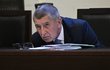 Obžalovaný Andrej Babiš u soudu v kauze Čapí hnízdo (17. 10. 2022)