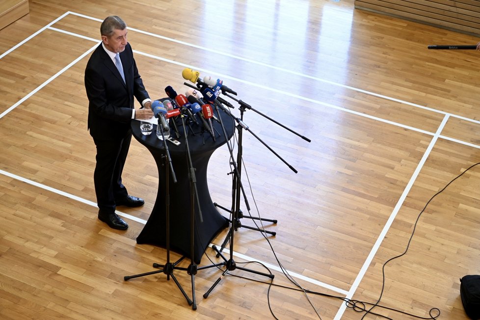 Tisková konference Andreje Babiše po vynesení rozsudku ke kauze Čapí hnízdo