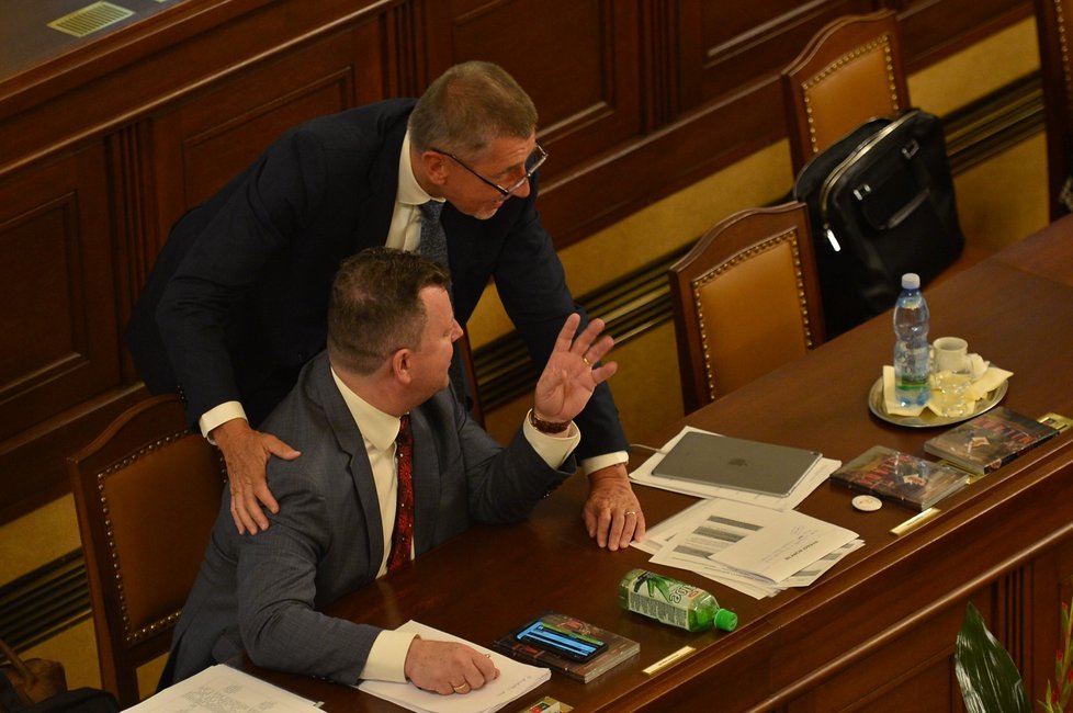 Premiér Andreje Babiš podpořil vystoupení ministra kultury Antonína Staňka (26. 6. 2019)