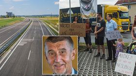 Babiš to schytal, při prohlížení staveniště na D3 na něj pokřikovali demonstrující.