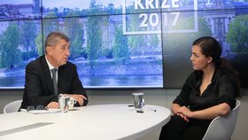 Andrej Babiš ve čtvrtek ráno poskytl rozhovor ve Studiu Blesk.