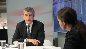 Andrej Babiš ve čtvrtek ráno poskytl rozhovor ve Studiu Blesk.