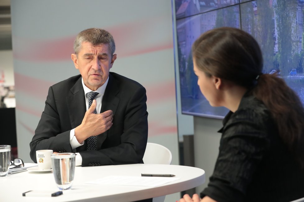 Andrej Babiš ve čtvrtek ráno poskytl rozhovor ve Studiu Blesk.