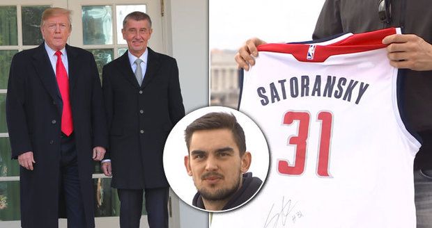 Pikantní dohra: Babiš má od Trumpa dres Satoranského, ten s ním nechtěl schůzku