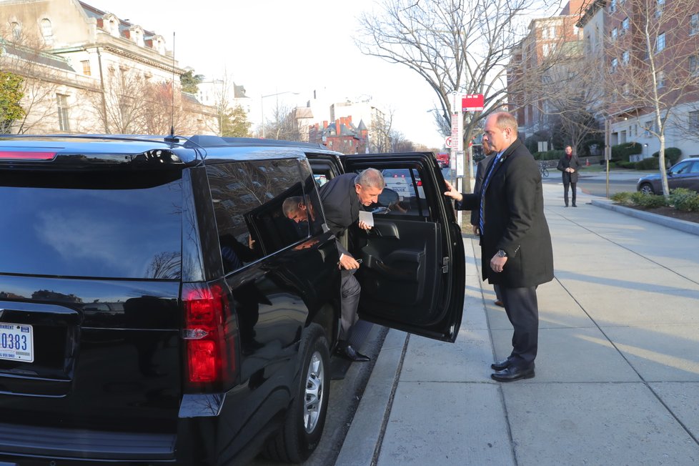 Premiér Andrej Babiš navštívil při příležitosti návštěvy USA i pomník TGM ve Washingtonu DC