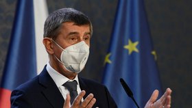 Premiér Andrej Babiš (ANO) na tiskové konferenci k rozhodnutí Ústavního soudu ohledně voleb (3. 2. 2021)