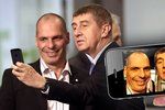 Andrej Babiš si udělal selfíčko s řeckým ministrem financí